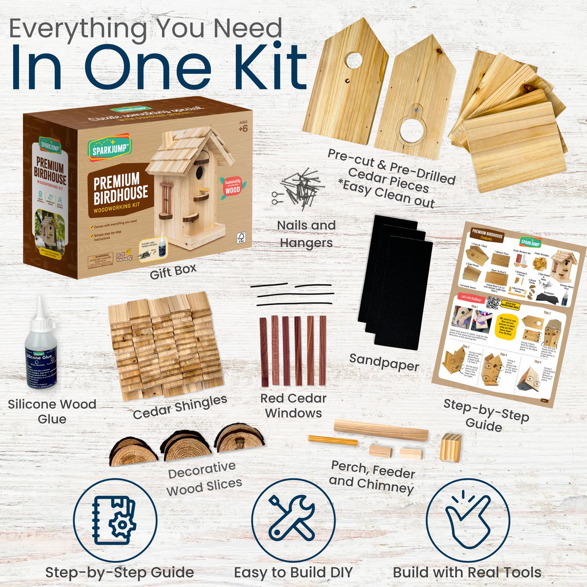 Premium Birdhouse Case Pack (8 Kits)