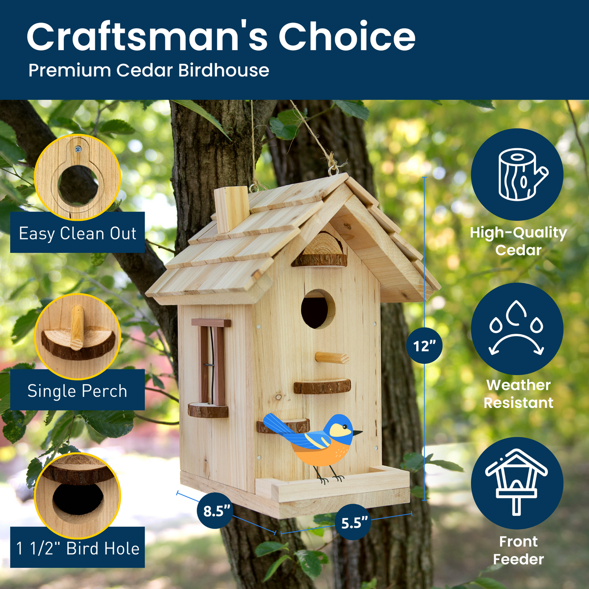 Premium Birdhouse Case Pack (8 Kits)