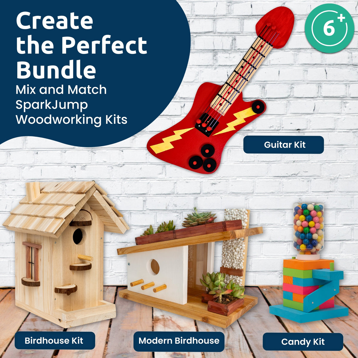 Modern Birdhouse Woodworking Kit