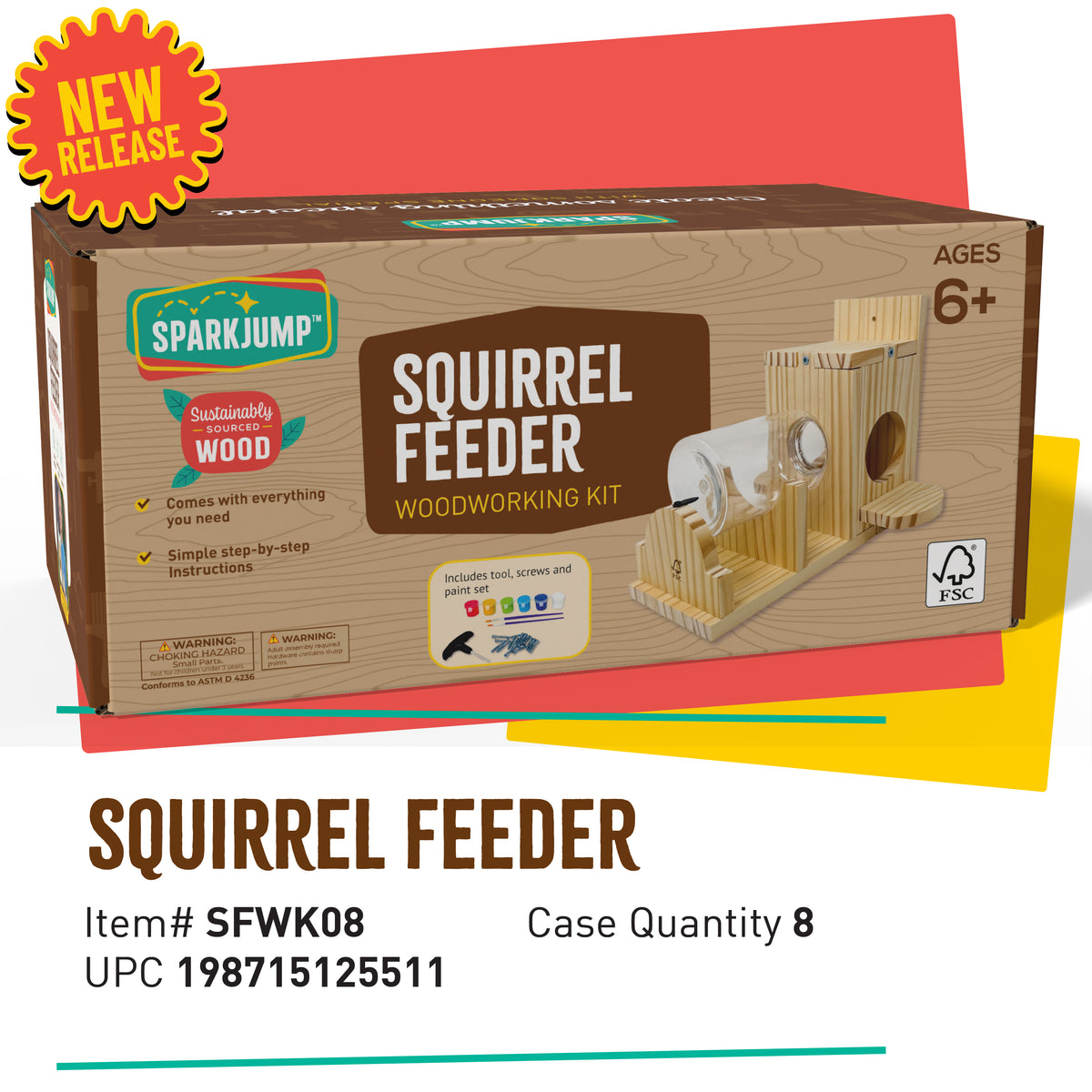 Squirrel Feeder Case Pack (8 Kits)