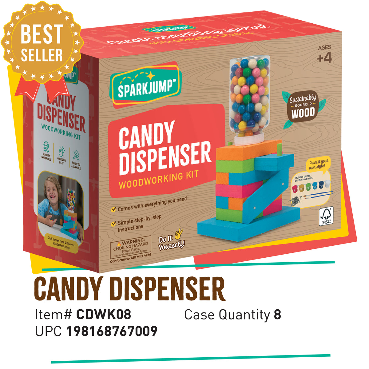 Candy Dispenser Case Pack (8 Kits) Atlanta Market Special