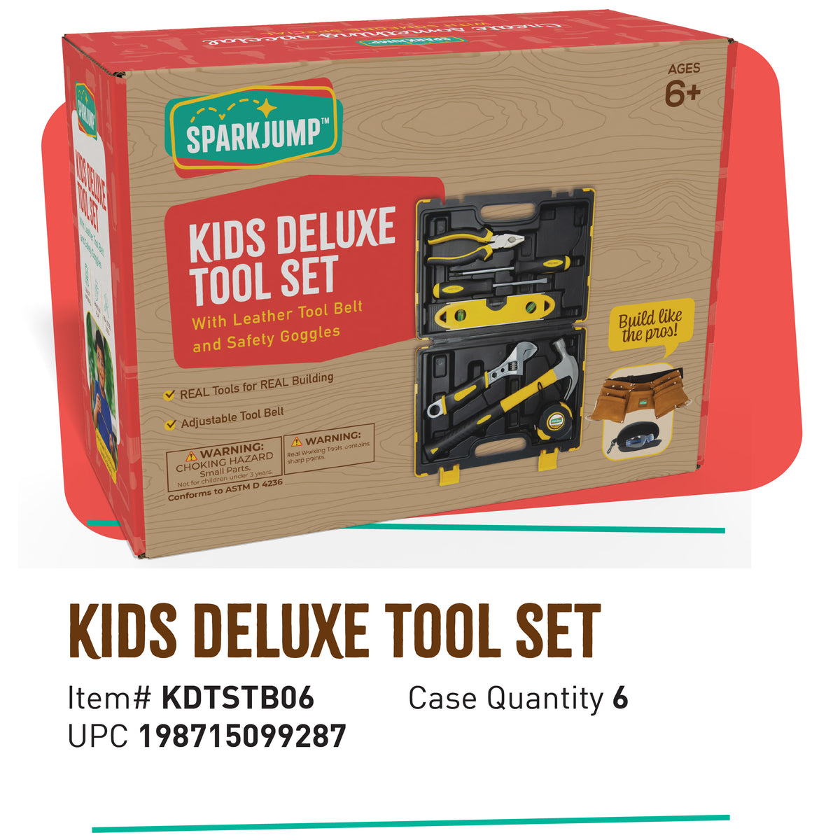 Kids Deluxe Tool Set Case Pack (6 Sets)