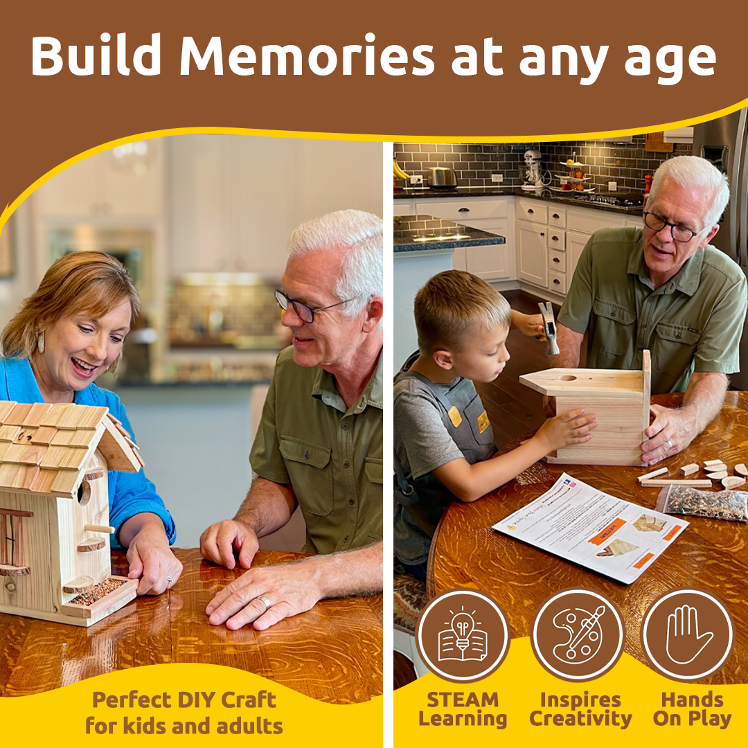 Premium Birdhouse Woodworking Kit