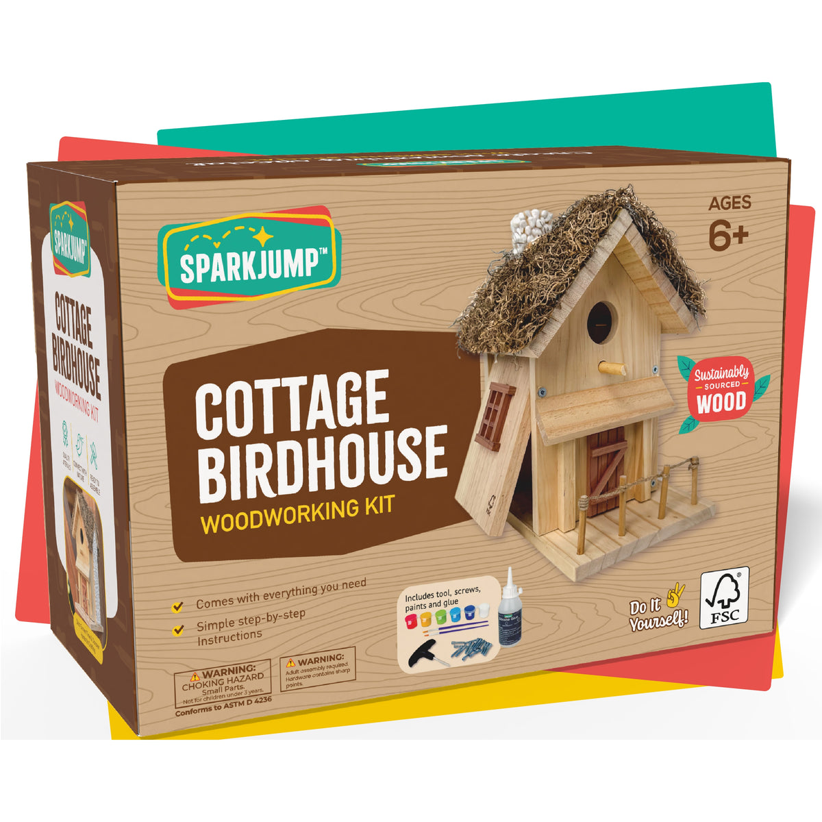 Cottage Birdhouse Woodworking Kit