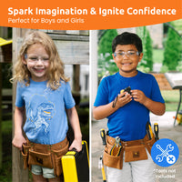 Kids Leather Tool Belt - SparkJump