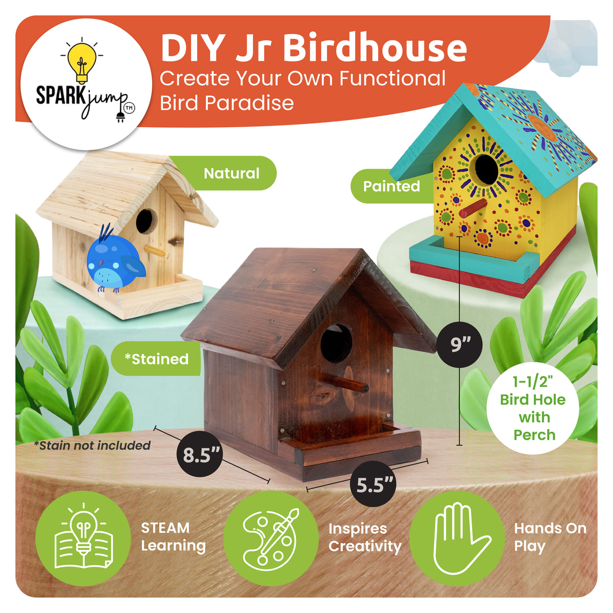Jr. Birdhouse Woodworking Kit