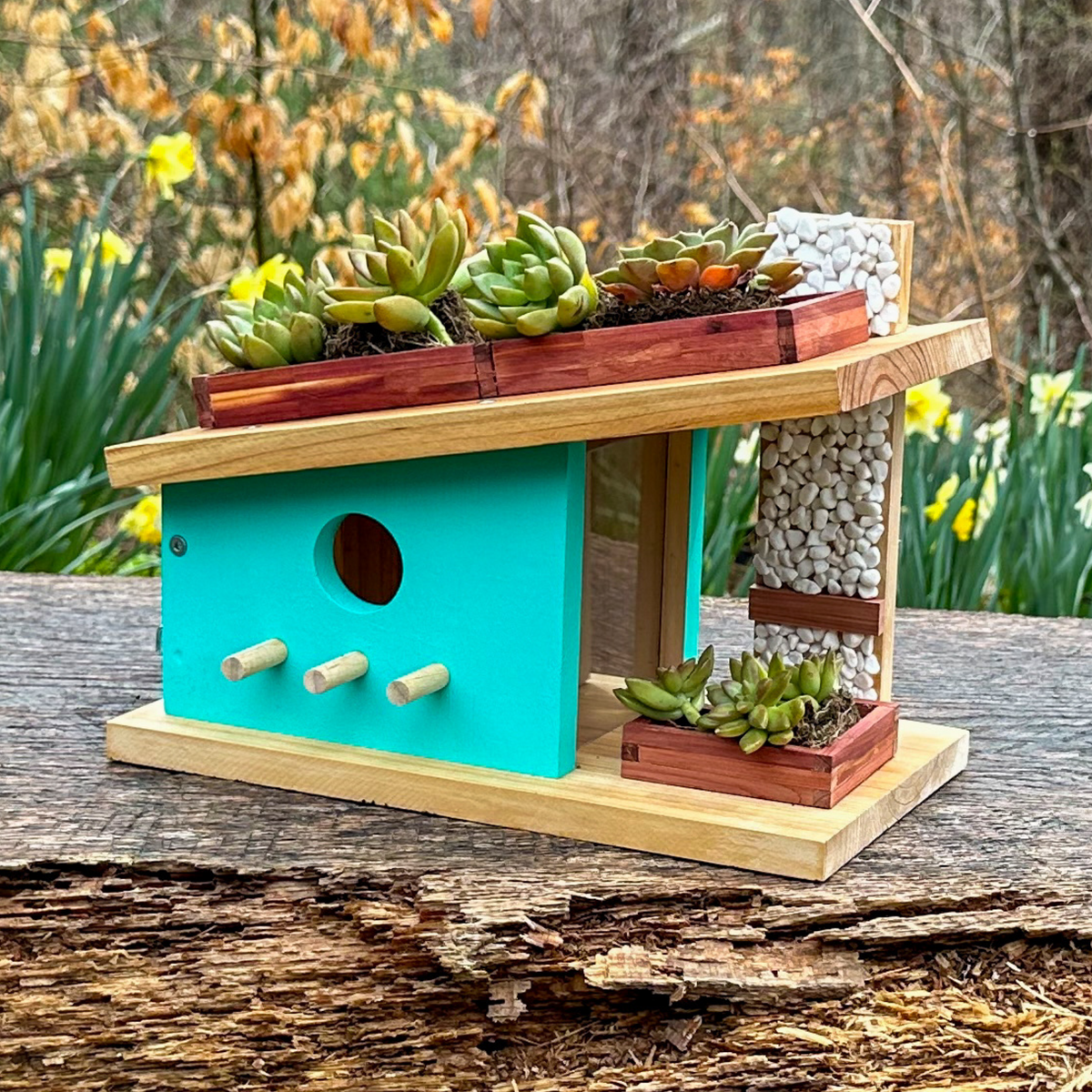 Modern Birdhouse Woodworking Kit