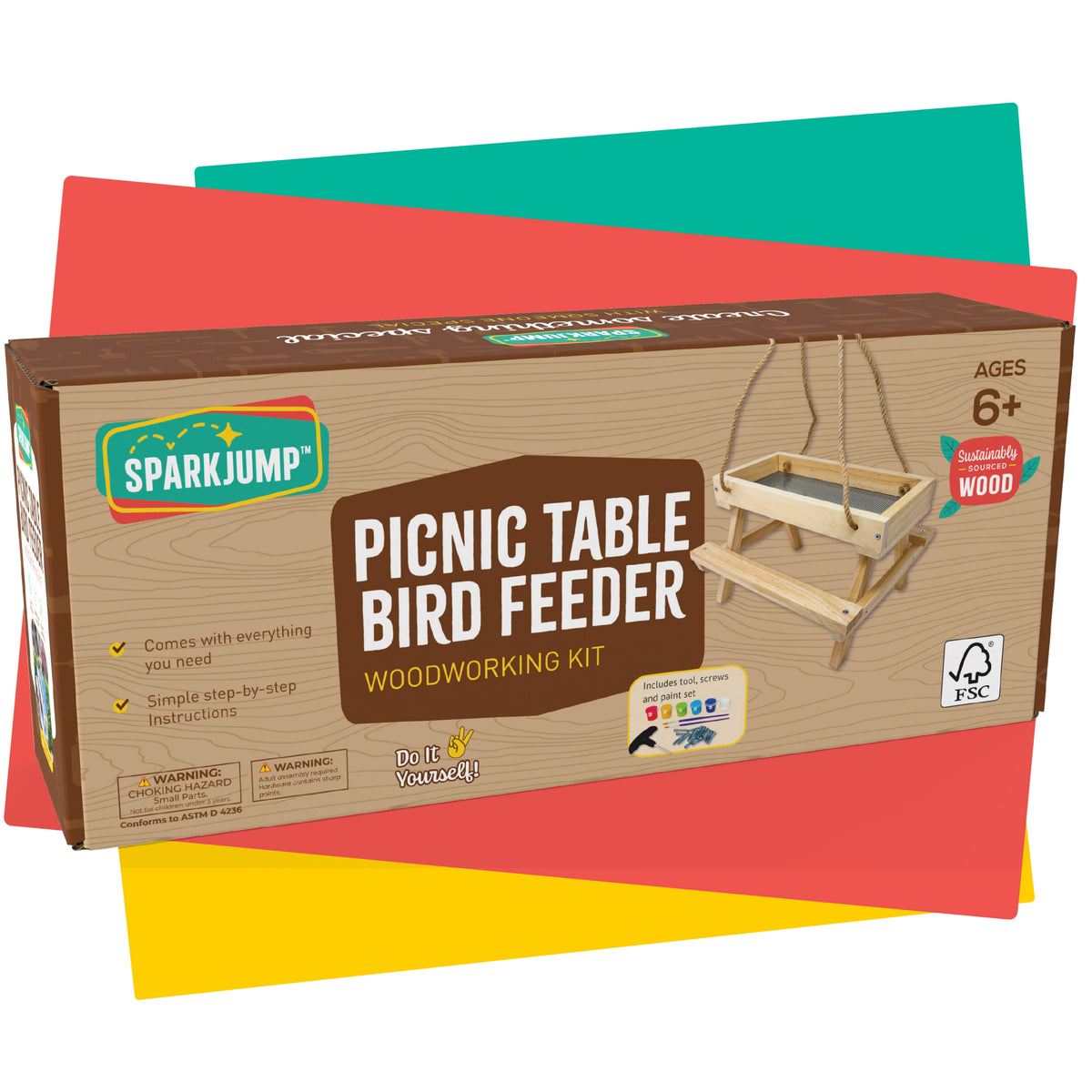 Picnic Table Bird Feeder Woodworking Kit