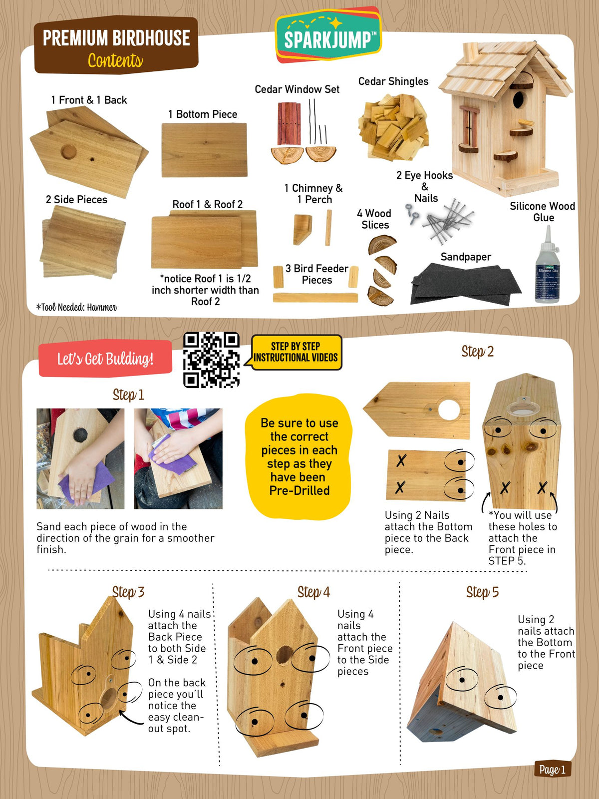 Premium Birdhouse Case Pack (8 Kits)