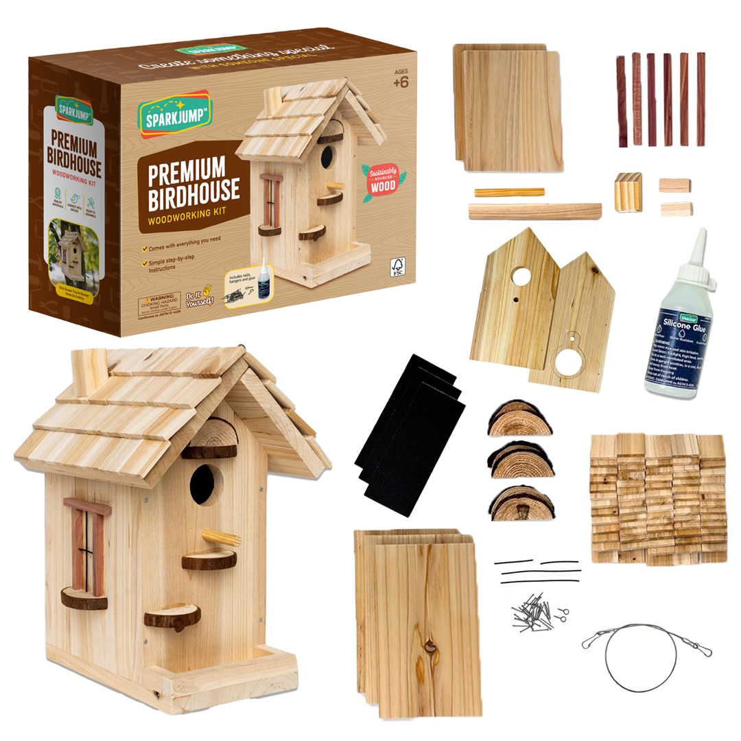 Premium Birdhouse Woodworking Kit
