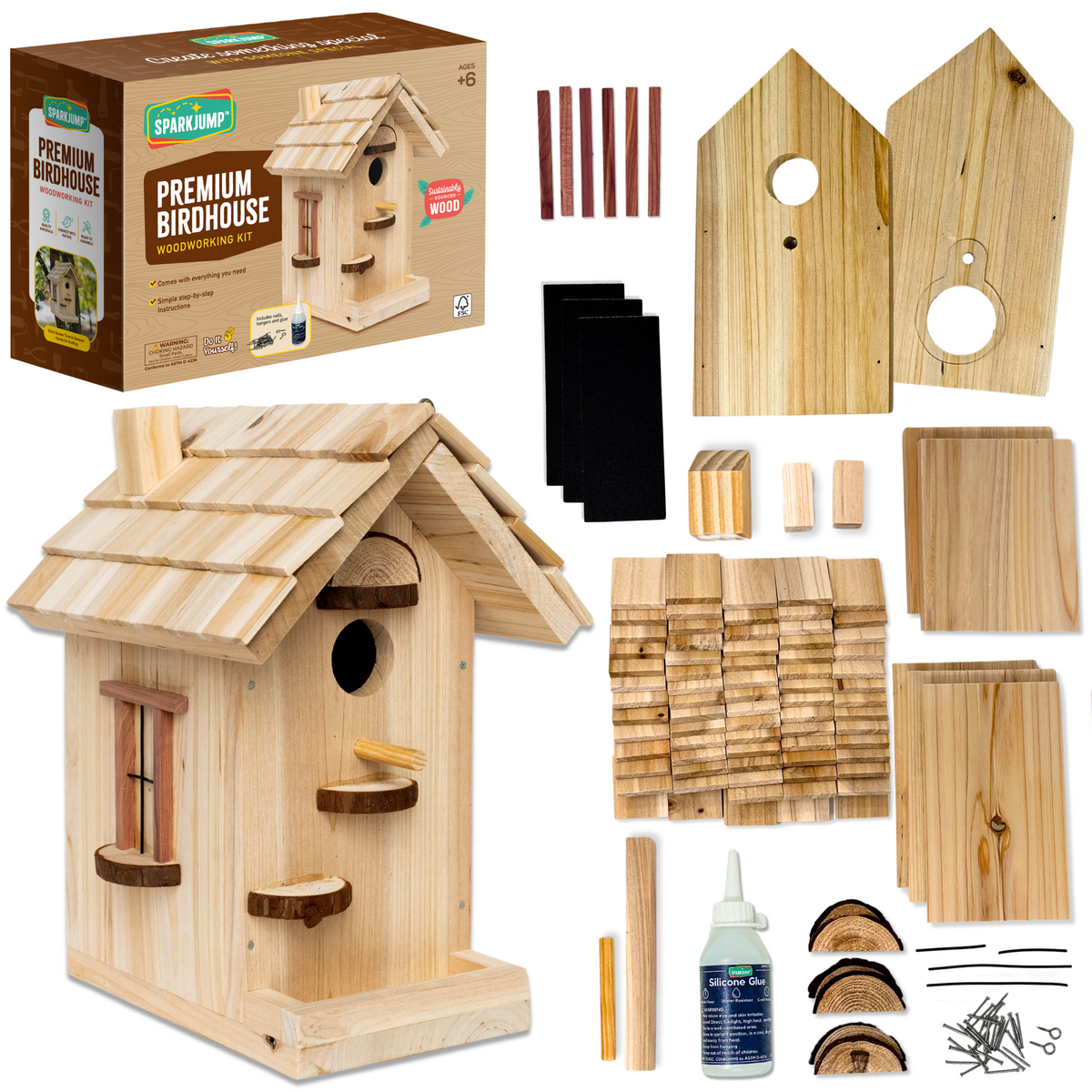 Premium Birdhouse Case Pack (8 Kits)