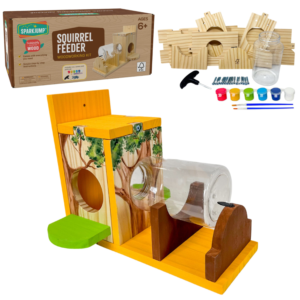 Squirrel Feeder Woodworking Kit
