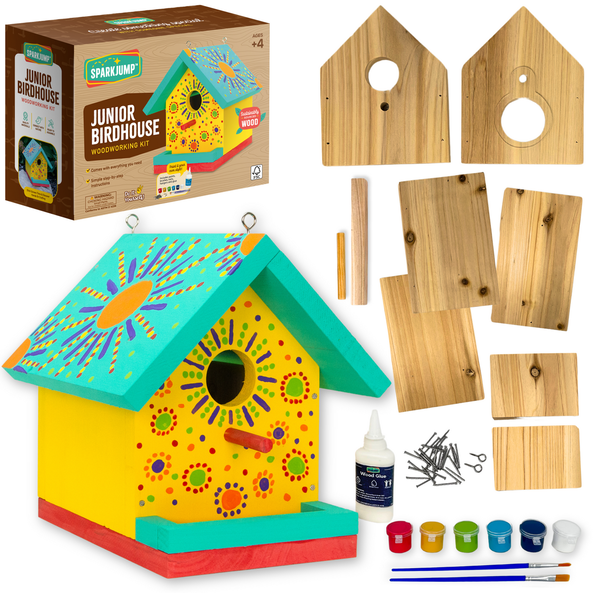 Jr. DIY Birdhouse Case Pack (8 Pack)