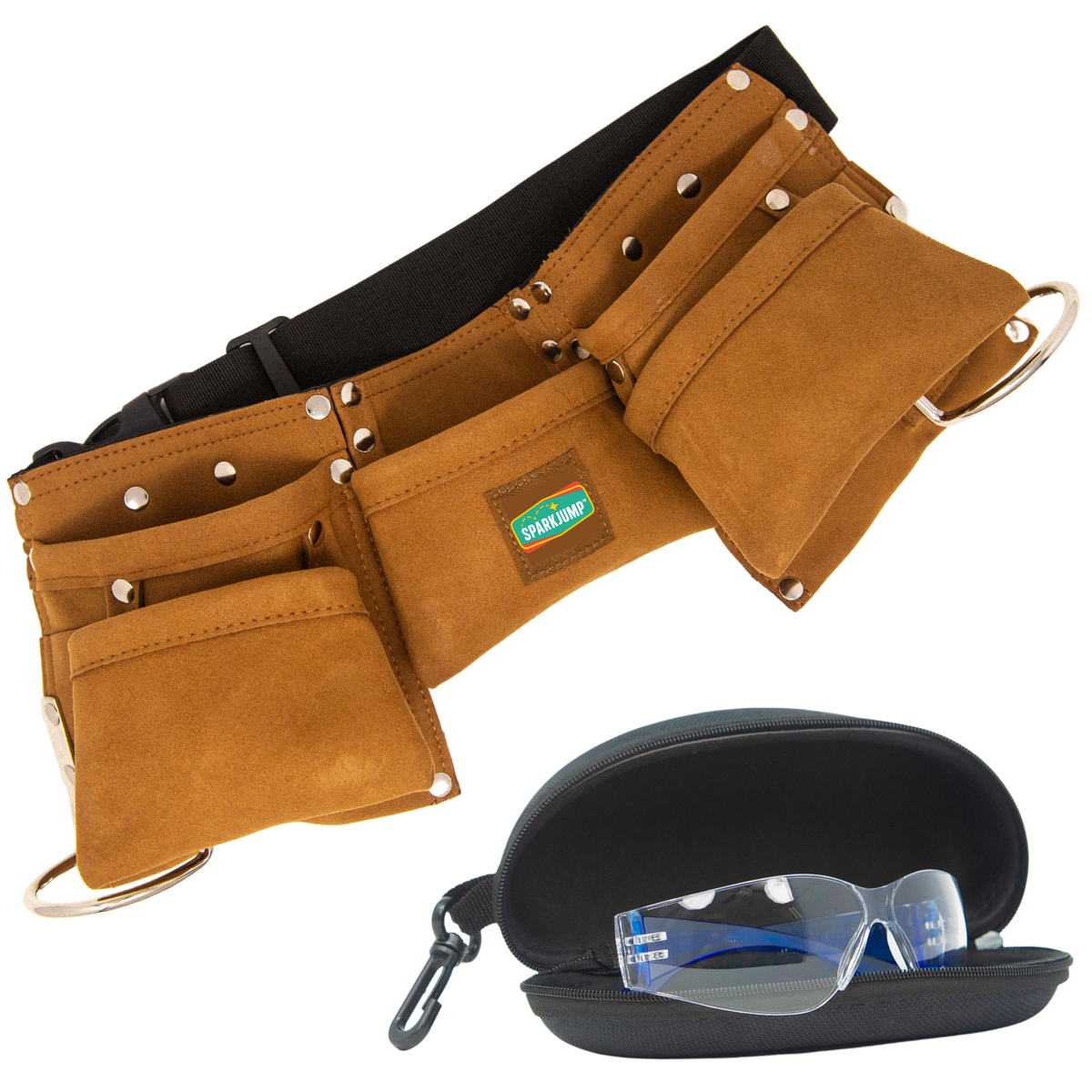 Kids Leather Tool Belt and Safety Goggles Case Pack (20 Sets)